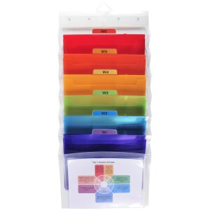 Підвісна папка Crystal на 6 відділень DIN A4 прозора прозора