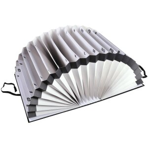 Exacompta 61550B Папка A-Z 20 відділень чорна з...