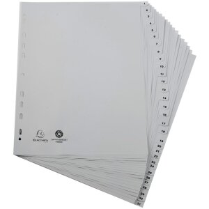 Exacpta реєстр А4+ перероблений ПП сірий 120 мкм з друком...