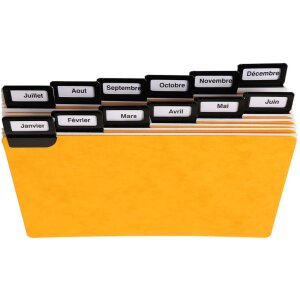 Exacompta 13752E 24 роздільники віконні вкладки металеві 105x148мм алфавітні