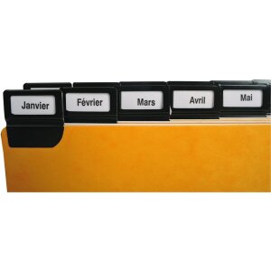 Exacompta 13752E 24 роздільники віконні вкладки металеві 105x148мм алфавітні