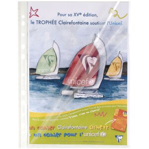 Кишені для брошур Exacompta 100, відкриті зверху і з боків, гладкі DIN A4