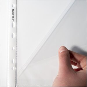 Кишені для брошур Exacompta 100, відкриті зверху і з боків, гладкі DIN A4