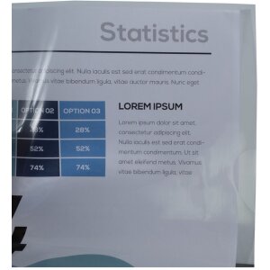 Ексклюзивна упаковка 100 гладких папок з поліпропілену 120 мкм DIN А4 з кришталевим покриттям