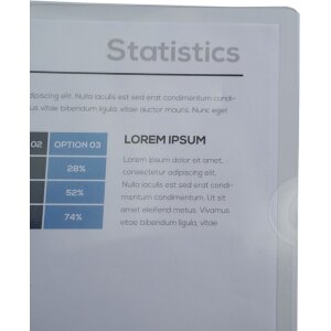 Exacompta 5950E упаковка 50 гладких папок для файлів з ПВХ 180мкм А4 з кристалічним покриттям