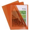 Папки для документів Exacpla 100 гладкі ПВХ 130 мкм DIN A4 помаранчеві