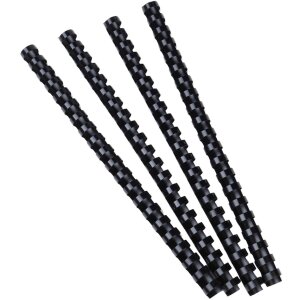 Exacompta 76401E Спіралі для палітурки 12 мм ПВХ чорні 25 штук DIN A4 65-90 аркушів