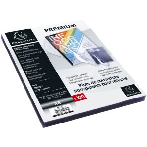 Exacpta упаковка 100 кришок ПВХ 300µ DIN A4...