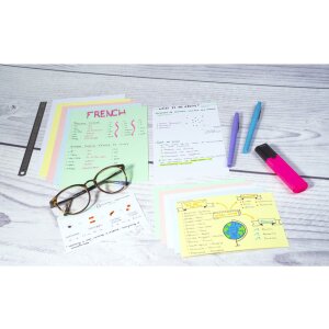 Карточки индексные Exacompta DIN A4 100 штук желтые 205 г/м²