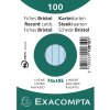 Індексні картки Exacpta A7 на підкладці 100 шт. блакитно-сині 74x105 мм 205 г/м²
