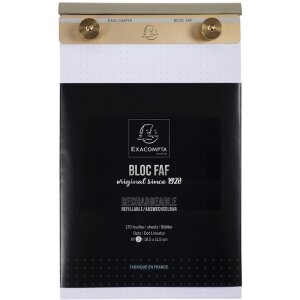 Блокнот Exacompta FAF 18,5x11,5см, N3. Точки - білий