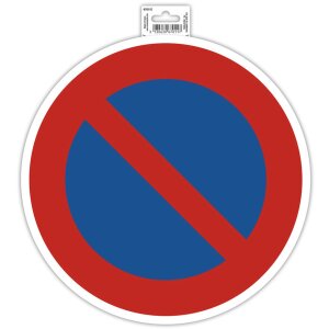Клейкий знак "Стоянка запрещена" 30 см