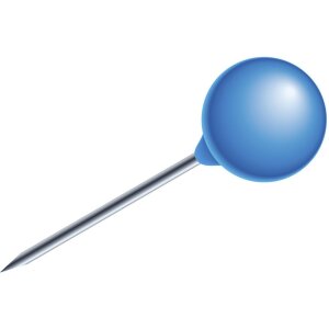 Маркувальні шпильки Exacpta круглі Ø6 мм світло-блакитні 50 шт.