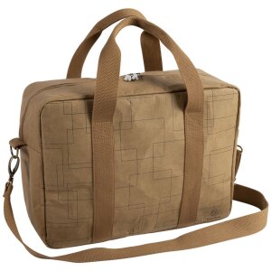 Сумка Exacompta 39x29x15см паперова шкіра вигляду Eterneco коричневі геометричні мотиви