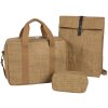 Сумка Exacompta 39x29x15см паперова шкіра вигляду Eterneco коричневі геометричні мотиви