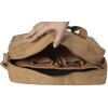 Сумка Exacompta 39x29x15см паперова шкіра вигляду Eterneco коричневі геометричні мотиви
