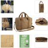 Сумка Exacompta 39x29x15см паперова шкіра вигляду Eterneco коричневі геометричні мотиви
