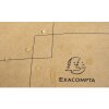 Сумка Exacompta 39x29x15см паперова шкіра вигляду Eterneco коричневі геометричні мотиви