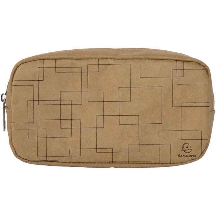 Пенал для олівців Exacompta 21x11x7 см паперовий у шкіряному виконанні Eterneco Brown