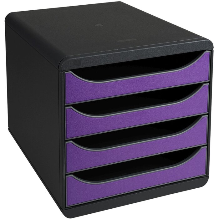 Exacompta 310720D Комод Big Box 4 шухляди Iderama фіолетовий