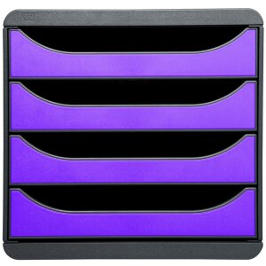 Exacompta 310720D Комод Big Box 4 шухляди Iderama фіолетовий