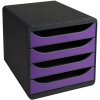 Exacompta 310720D Комод Big Box 4 шухляди Iderama фіолетовий