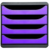 Exacompta 310720D Комод Big Box 4 шухляди Iderama фіолетовий