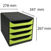 Комод Exacpta Big Box 4 відкриті шухляди Iderama анісовий зелений
