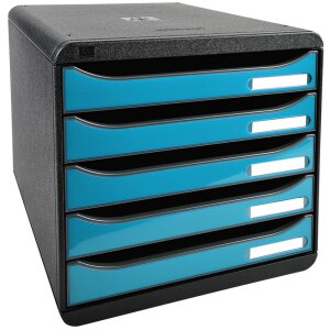 Exacompta 3097282D Комод Big Box Plus 5 ящиків бірюзовий...