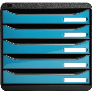 Exacompta 3097282D Комод Big Box Plus 5 ящиків бірюзовий...