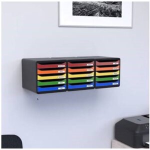 Exacompta 3097284D Комод Big Box Plus 5 ящиків Iderama малиновий