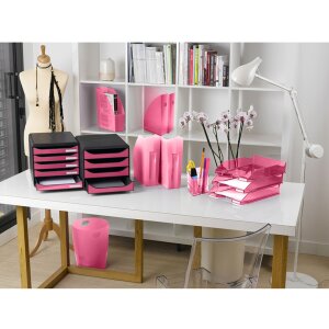 Exacompta 3097284D Комод Big Box Plus 5 ящиків Iderama малиновий