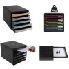 Exacompta 3097284D Комод Big Box Plus 5 ящиків Iderama малиновий