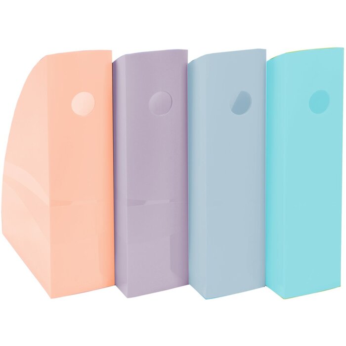 Exacompta 18296SETD Набор из 4 папок для журналов MAG-CUBE Aquarel разных цветов