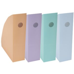 Exacompta 18296SETD Набор из 4 папок для журналов MAG-CUBE Aquarel разных цветов