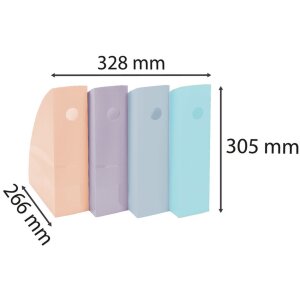 Exacompta 18296SETD Набор из 4 папок для журналов MAG-CUBE Aquarel разных цветов