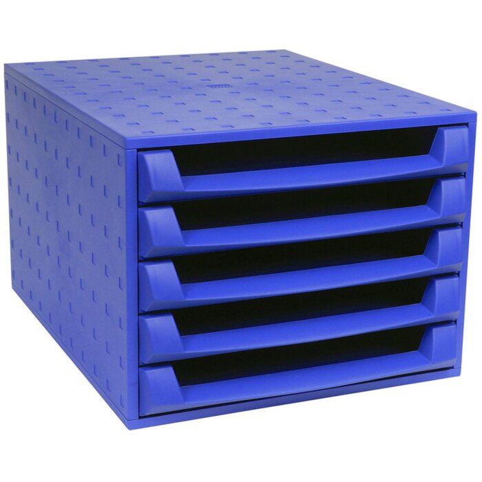 Тумба Exacompta THE BOX 5 открытых ящиков Forever cobalt blue