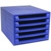 Тумба Exacompta THE BOX 5 открытых ящиков Forever cobalt blue