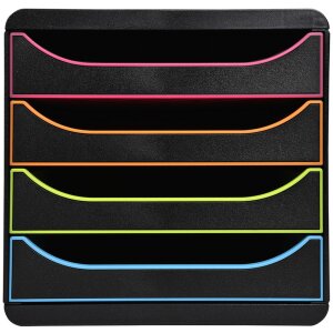 Тумба Exacompta Big Box Plus Black Office Black-Harlequin
