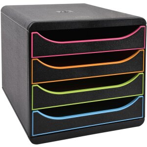 Тумба Exacompta Big Box Plus Black Office Black-Harlequin