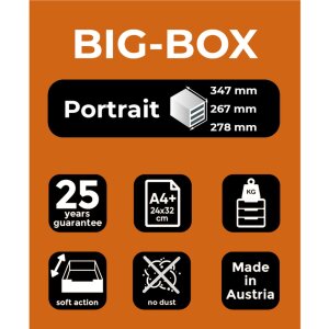 Тумба Exacompta Big Box Plus Black Office Black-Harlequin