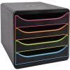 Тумба Exacompta Big Box Plus Black Office Black-Harlequin
