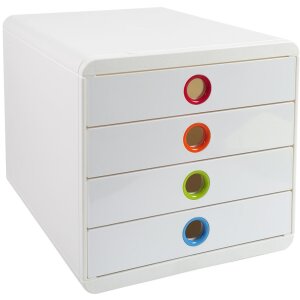 Exacompta 314398D Ящик POP-BOX 4 ящика Белый Арлекин