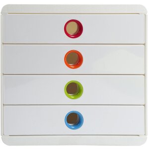 Exacompta 314398D Ящик POP-BOX 4 ящика Белый Арлекин