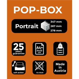 Exacompta 314398D Ящик POP-BOX 4 ящика Белый Арлекин