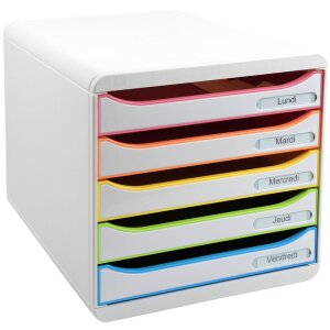 Комод Exacompta Big Box Plus 5 шухляд Білий Арлекін