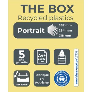Exacompta 221014D Ящик THE BOX 5 открытых ящиков EcoBlack Черный