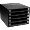 Exacompta 221014D Ящик THE BOX 5 открытых ящиков EcoBlack Черный