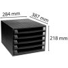 Exacompta 221014D Ящик THE BOX 5 открытых ящиков EcoBlack Черный