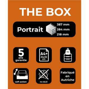 Тумба Exacompta THE BOX 5 закрытых ящиков Офис светло-серый